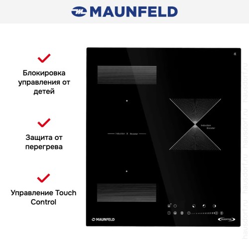 Индукционная варочная панель Maunfeld CVI453SBBKD Inverter