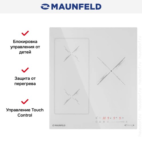 Индукционная варочная панель Maunfeld CVI453SBWHA Inverter