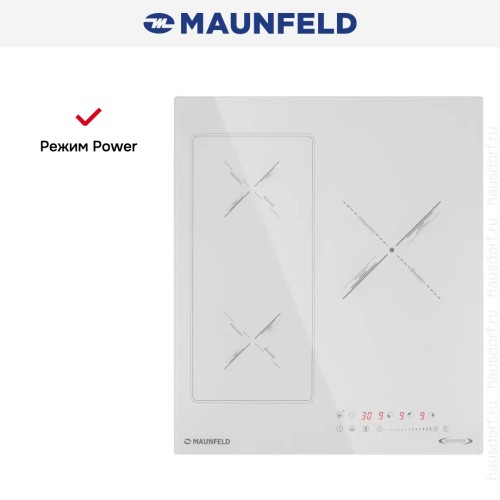 Индукционная варочная панель Maunfeld CVI453SBWHA Inverter