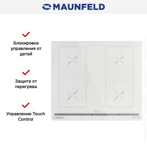 Индукционная варочная панель Maunfeld CVI594SB2WHA Inverter