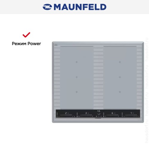 Индукционная варочная панель Maunfeld CVI594SF2MBL LUX Inverter