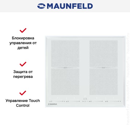 Индукционная варочная панель Maunfeld CVI594SF2WH LUX
