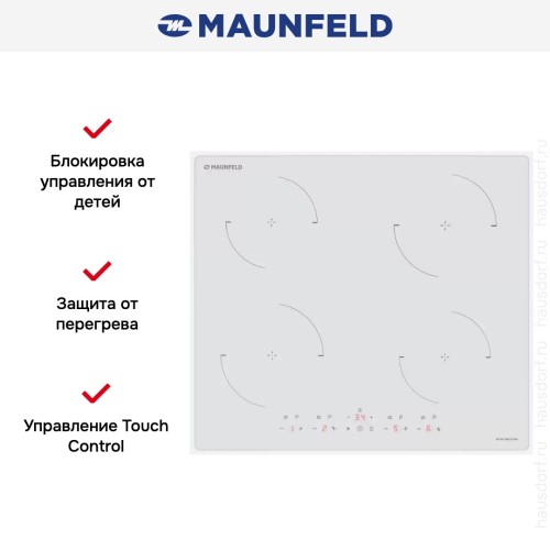 Индукционная варочная панель Maunfeld CVI604EXWH