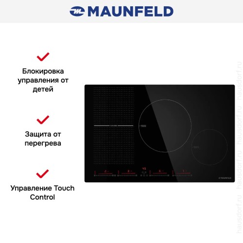 Индукционная варочная панель Maunfeld CVI804SFBK