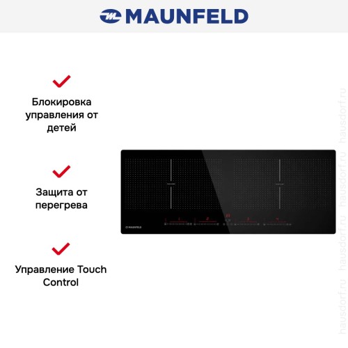 Индукционная варочная панель Maunfeld CVI904SFLBK