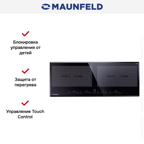 Индукционная варочная панель Maunfeld CVI904SFLBK LUX
