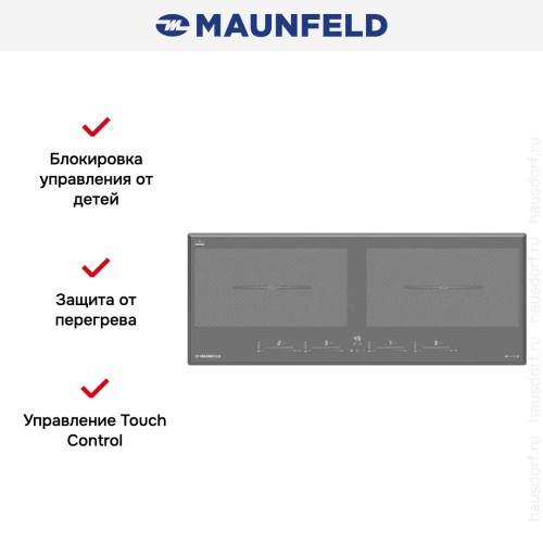 Индукционная варочная панель Maunfeld CVI904SFLLGR Inverter