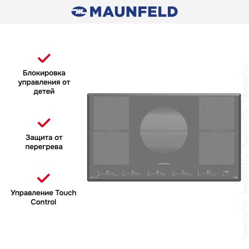 Индукционная варочная панель Maunfeld CVI905SFLGR Inverter