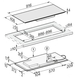 Индукционная варочная панель Miele KM7689 FL