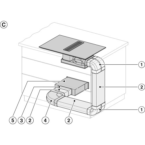 Индукционная варочная панель с вытяжкой Miele KMDA 7634 FR