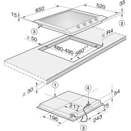 Независимая варочная панель Miele KM 2010