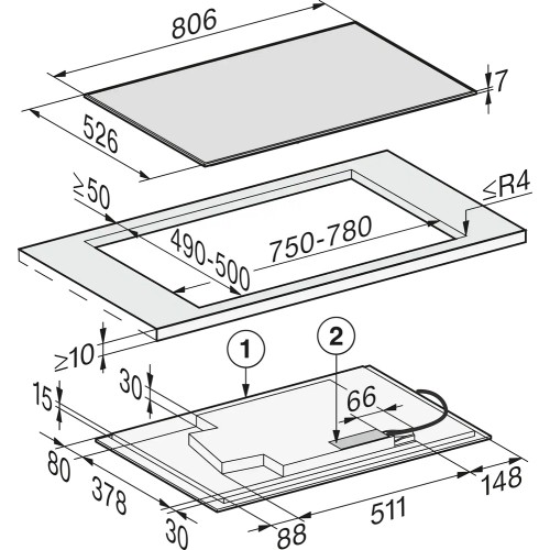 Варочная панель Miele KM7679 FR