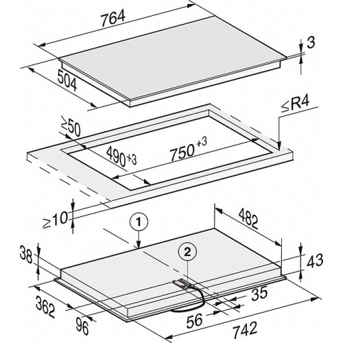Варочная панель Miele KM 6522 FR
