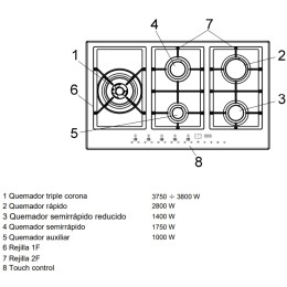 Варочная панель Pando PGA-4490