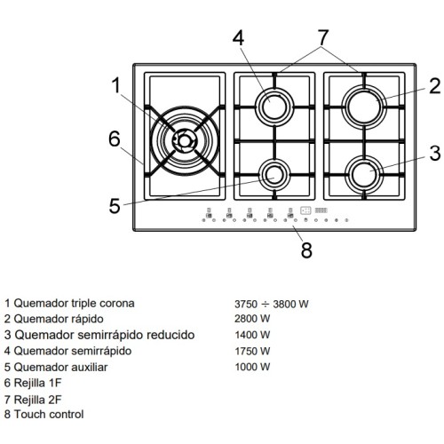 Варочная панель Pando PGA-4490
