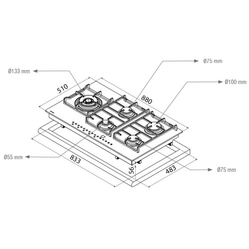 Варочная панель Pando PGA-4490