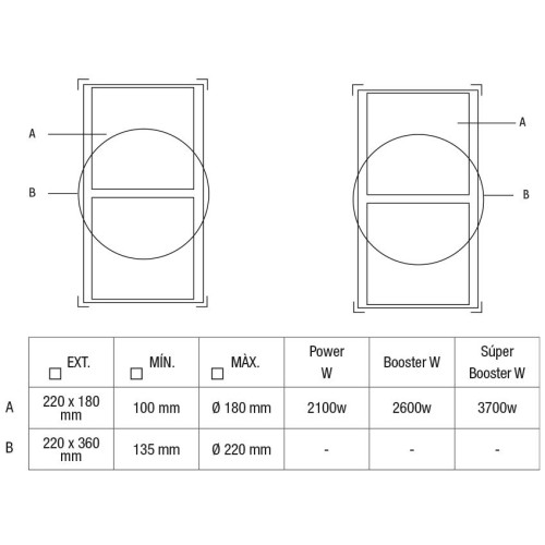 Варочная панель с вытяжкой Pando E-390/78 V.1130 ECO PLUS