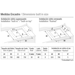 Варочная панель с вытяжкой Pando E-390/78 V.1130 ECO PLUS + DIFUSOR