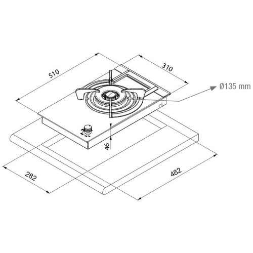 Варочная панель-WOK Pando PGA-4130