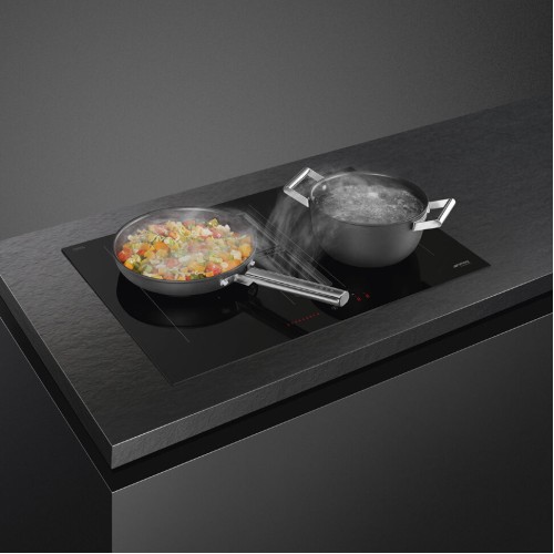 Варочная панель с вытяжкой Smeg HOBD472D