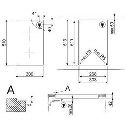 Варочная панель Smeg SE232TD1