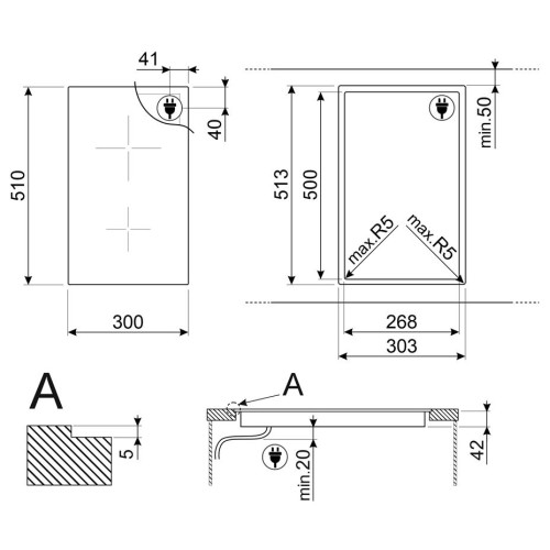 Варочная панель Smeg SE232TD1