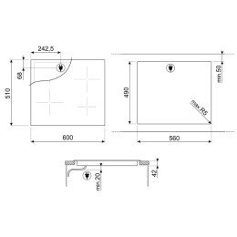 Варочная панель Smeg SE263TD1