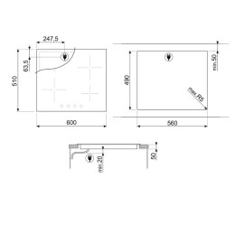 Варочная панель Smeg SE364ETBM