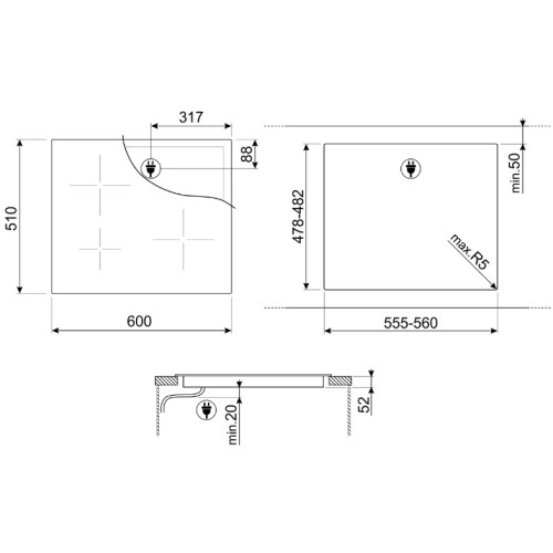 Варочная панель Smeg SI2641DP