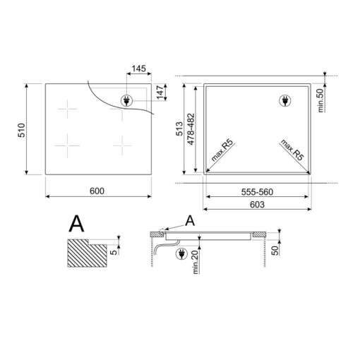 Варочная панель Smeg SI4642D
