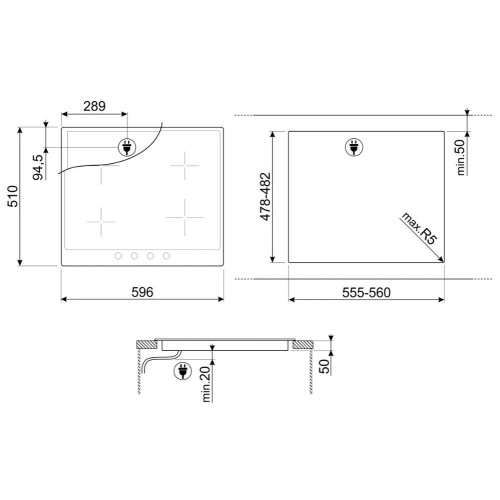 Варочная панель Smeg SI964PM