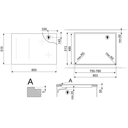 Варочная панель Smeg SIM1864D