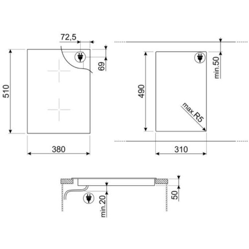 Варочная панель Smeg SR975NGH