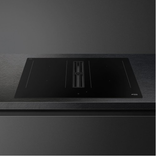 Варочная панель со встроенной вытяжкой Smeg HOBD382N2
