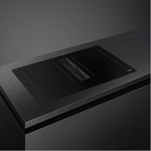 Варочная панель со встроенной вытяжкой Smeg HOBD382N2