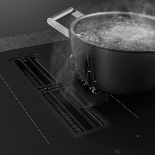 Варочная панель со встроенной вытяжкой Smeg HOBD382N2