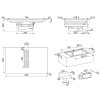 Варочная панель со встроенной вытяжкой Smeg HOBD482D2