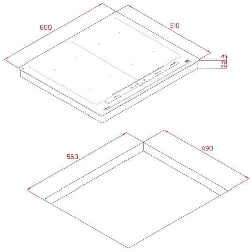Индукционная варочная панель Teka IZF 68700 MST BLACK