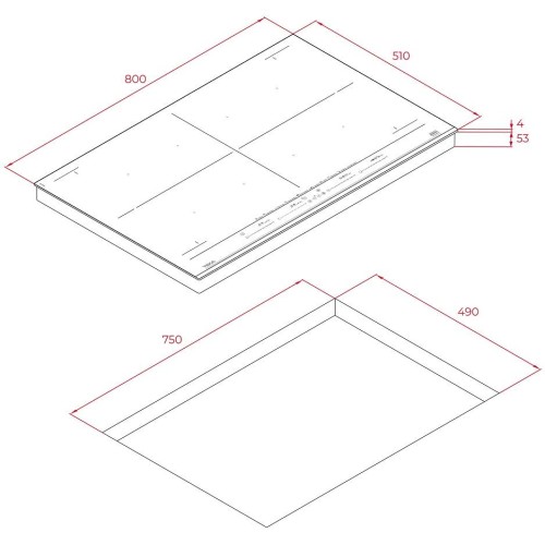Индукционная варочная панель Teka IZF 88700 MST BLACK