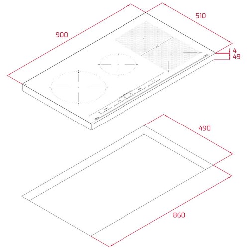 Индукционная варочная панель Teka IZF 94300 MSP BLACK
