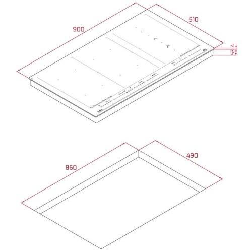 Индукционная варочная панель Teka IZF 99700 MST BLACK