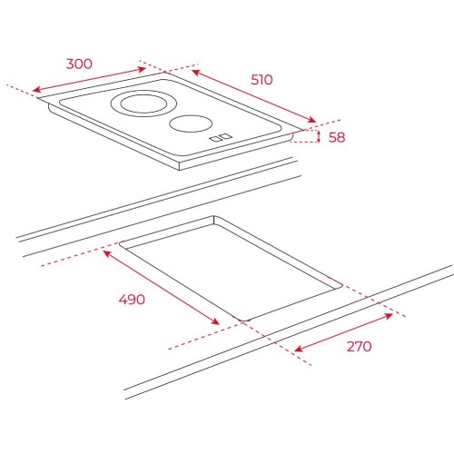 Стеклокерамическая варочная панель Teka TZC 32320 TTC BLACK