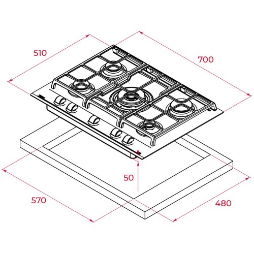Варочная панель Teka GZC 75330 XBN NIGHT RIVER BLACK
