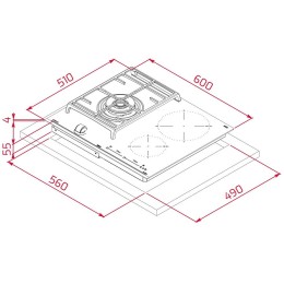 Варочная панель Teka HYBRID JZC 63312 ABN BLACK