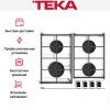 Встраиваемая газовая варочная панель Teka GBC 64100 KBN WHITE