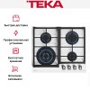 Встраиваемая газовая варочная панель Teka GZC 64321 XBN WHITE