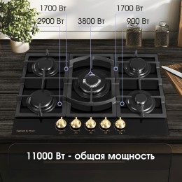 Газовая варочная панель Zigmund & Shtain M 26.7 A
