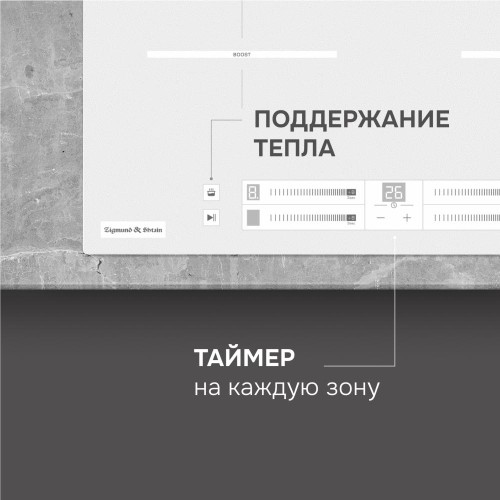 Стеклокерамическая варочная панель Zigmund & Shtain CI 23.6 W