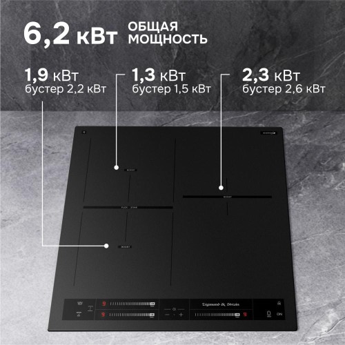 Стеклокерамическая варочная панель Zigmund & Shtain CI 24.4 B