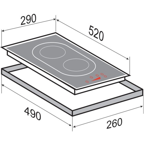 Стеклокерамическая варочная панель Zigmund Shtain CI 29.3 W
